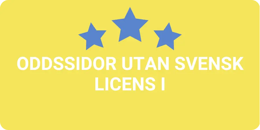 spela på oddssidor utan svensk licens